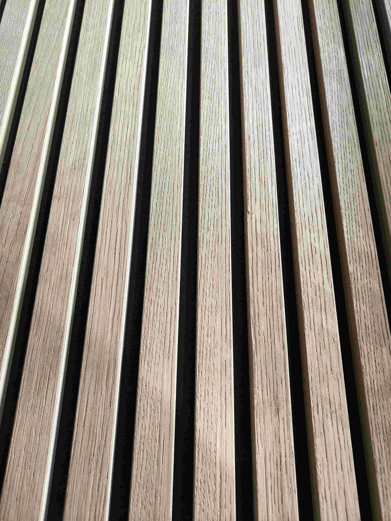 eco-firendly wood color acoustic wall panel(001)